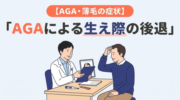 AGAによる生え際の後退|原因・治療法・受診の目安を医師が解説